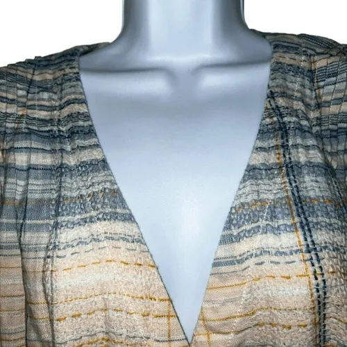 FREE PEOPLE WE THE FREE Maldives Stripe L/S Misty Combo Wrap Top NWT‎ $108  M - Image 3