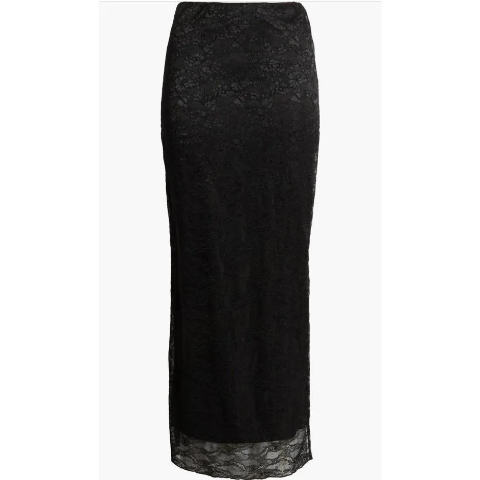 BP Floral Lace Maxi Skirt XX-Small BLACK NIGHT NWT XXS - Image 3
