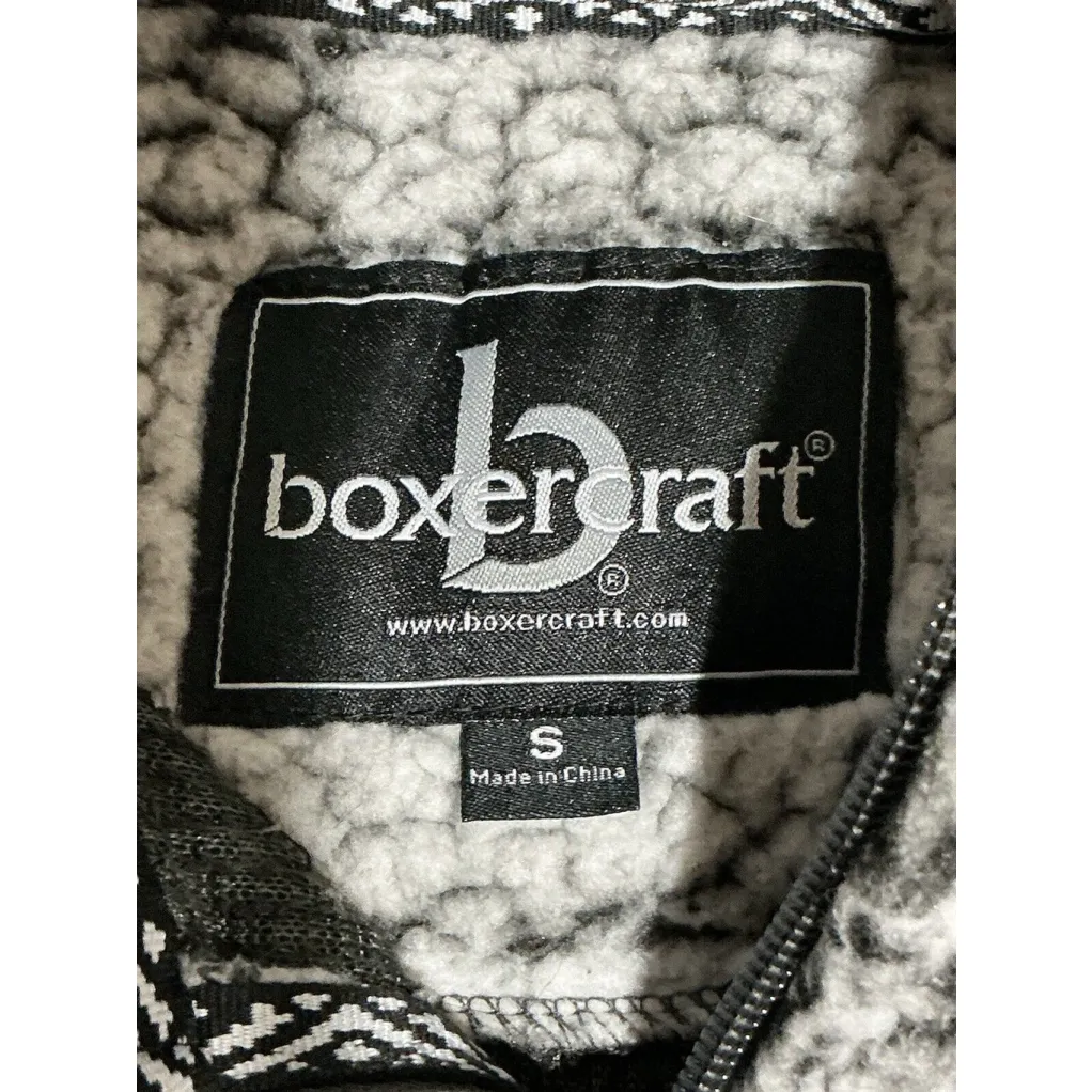 Woman’s Boxer Craft Small Stockton University Sherpa Pullover Sweatshirt White - Image 3