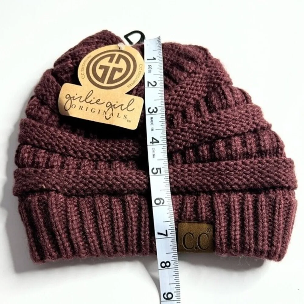 Original C.C Hat Beanie color MONACO ONE SIZE. Brown - Image 4