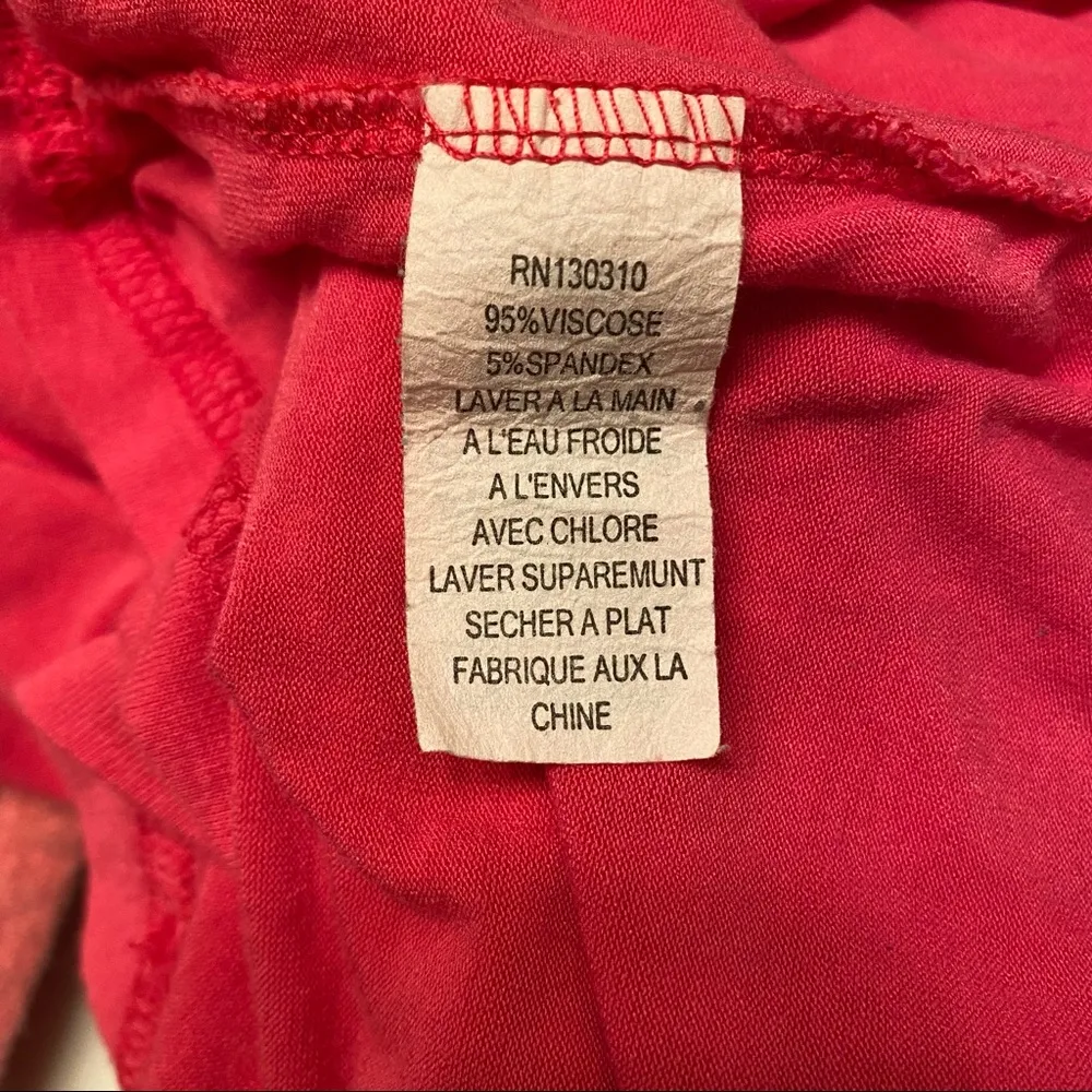 Hanna g|| Pink sleeveless long tunic top with design on shoulder and bottom Size M - Image 8