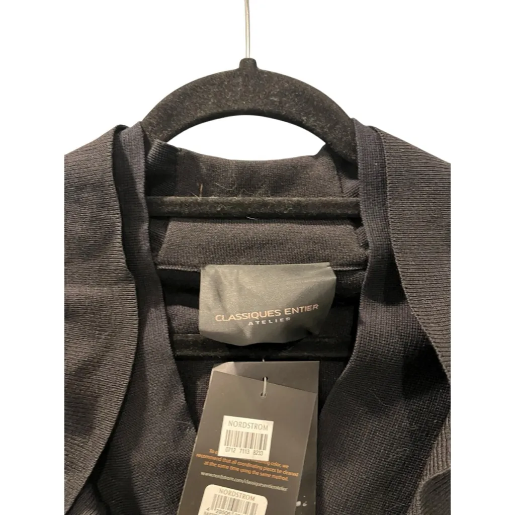 Classiques Entier Atelier NWT Wool Silk Size Medium Sweater Shirt Black $178 - Image 3