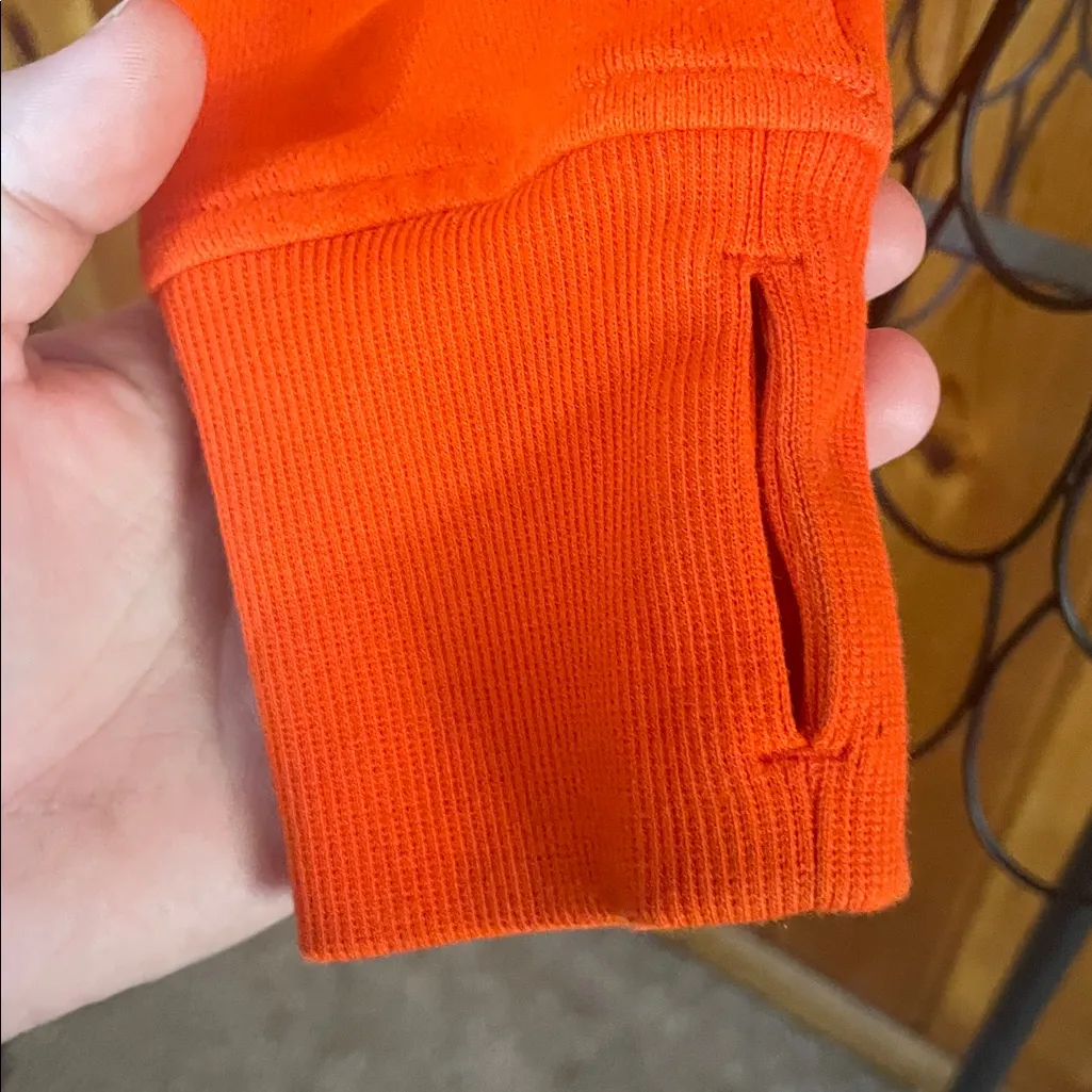 lululemon athletica Jacket Lululemon Scuba Full-Zip Cropped Hoodie Solar Orange - Image 8