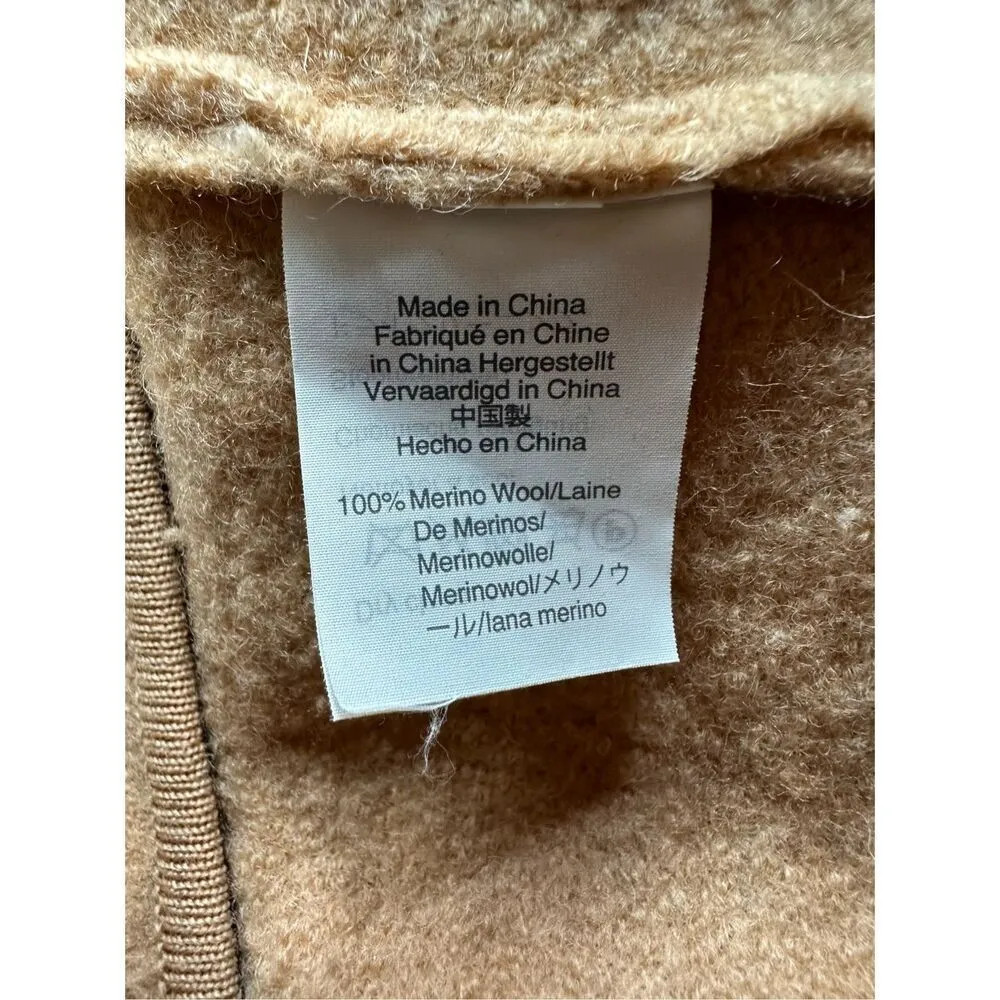 Madewell Bomber Sweater-Jacket in Bright Apricot Sz XXS - Image 6