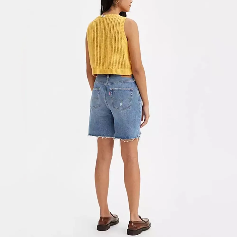 Levi's 501 ‘90s Mid-Rise Jean Shorts in Blue, Size 25 New w/Tag $69.50 - Image 4