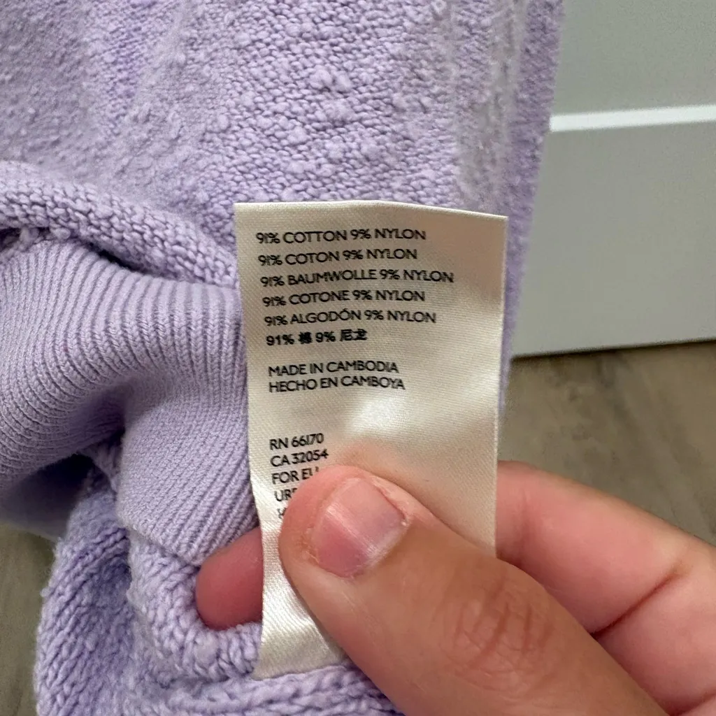 Free People Found My Friend Boucle Lilac Pullover - Image 4