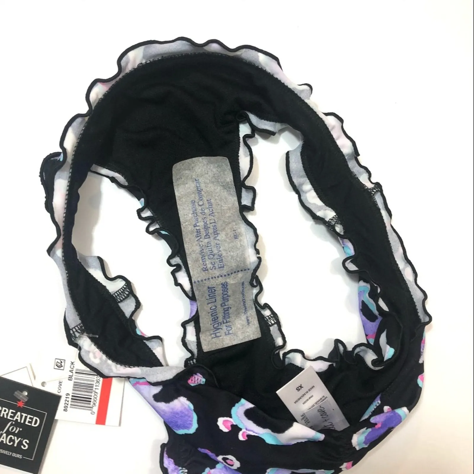 Salt+Cove LEOPARD Animal Ruffle Bikini Swim Bottom Black Size undefined - Image 8