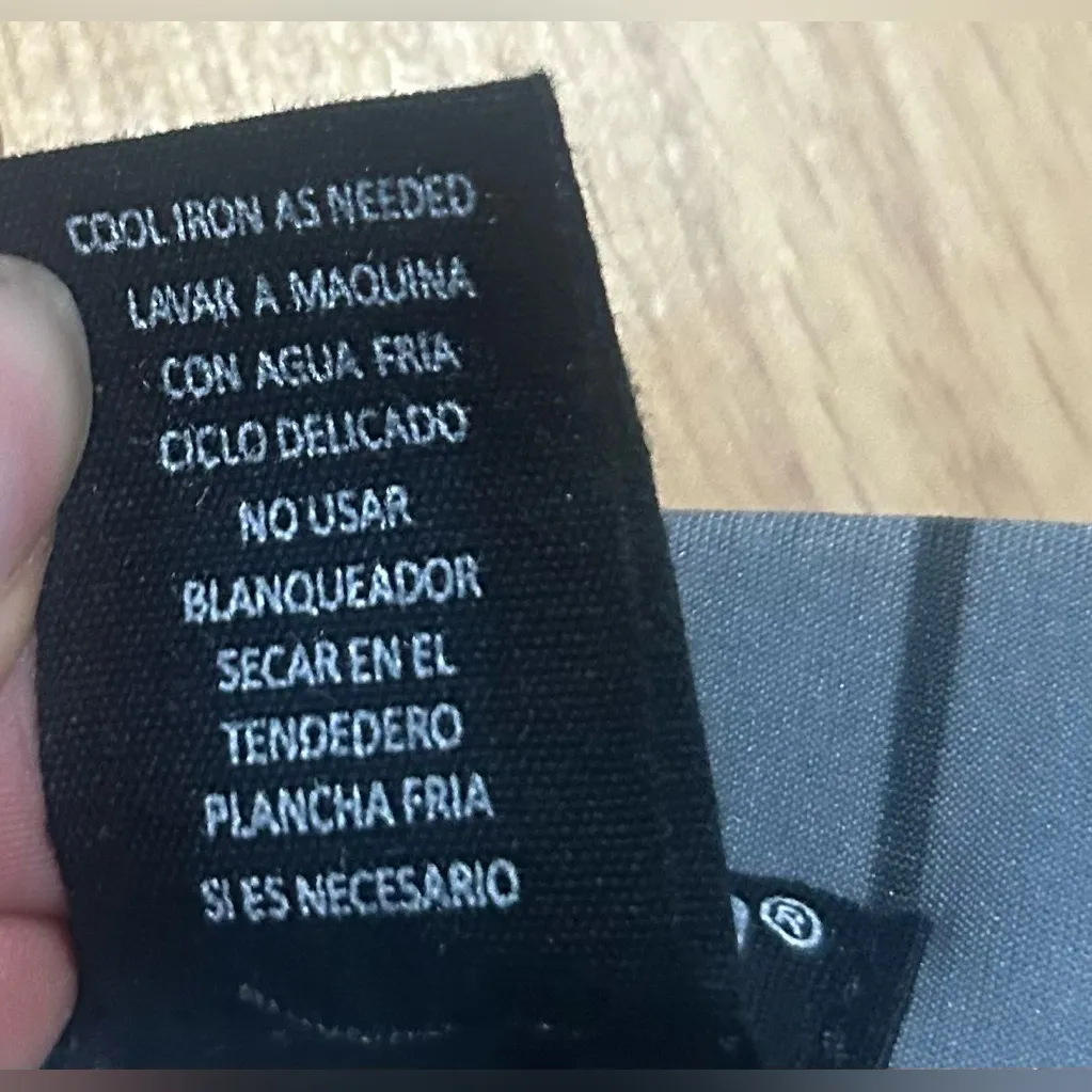 INDERO scuba style black white toned plaid skinny pant ladies S - Image 4