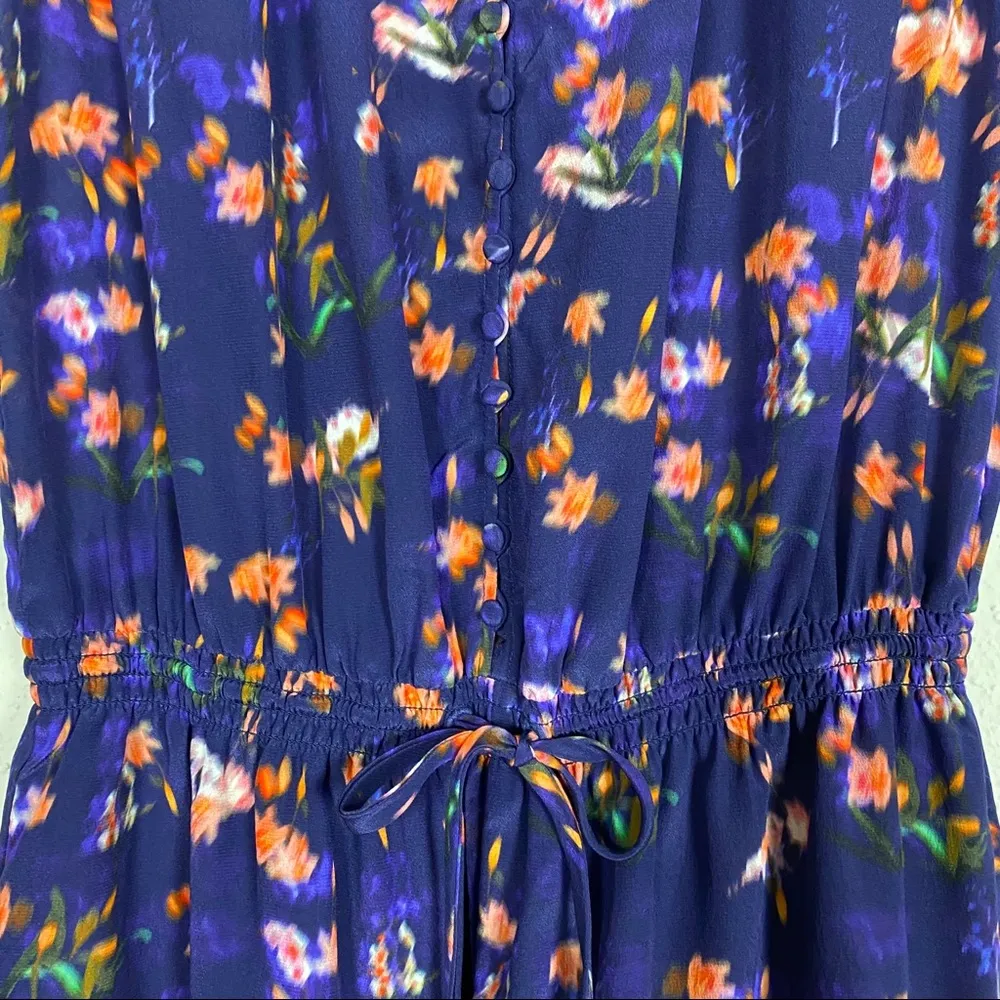 Rebecca Taylor Firework floral sleeveless romper - Image 7