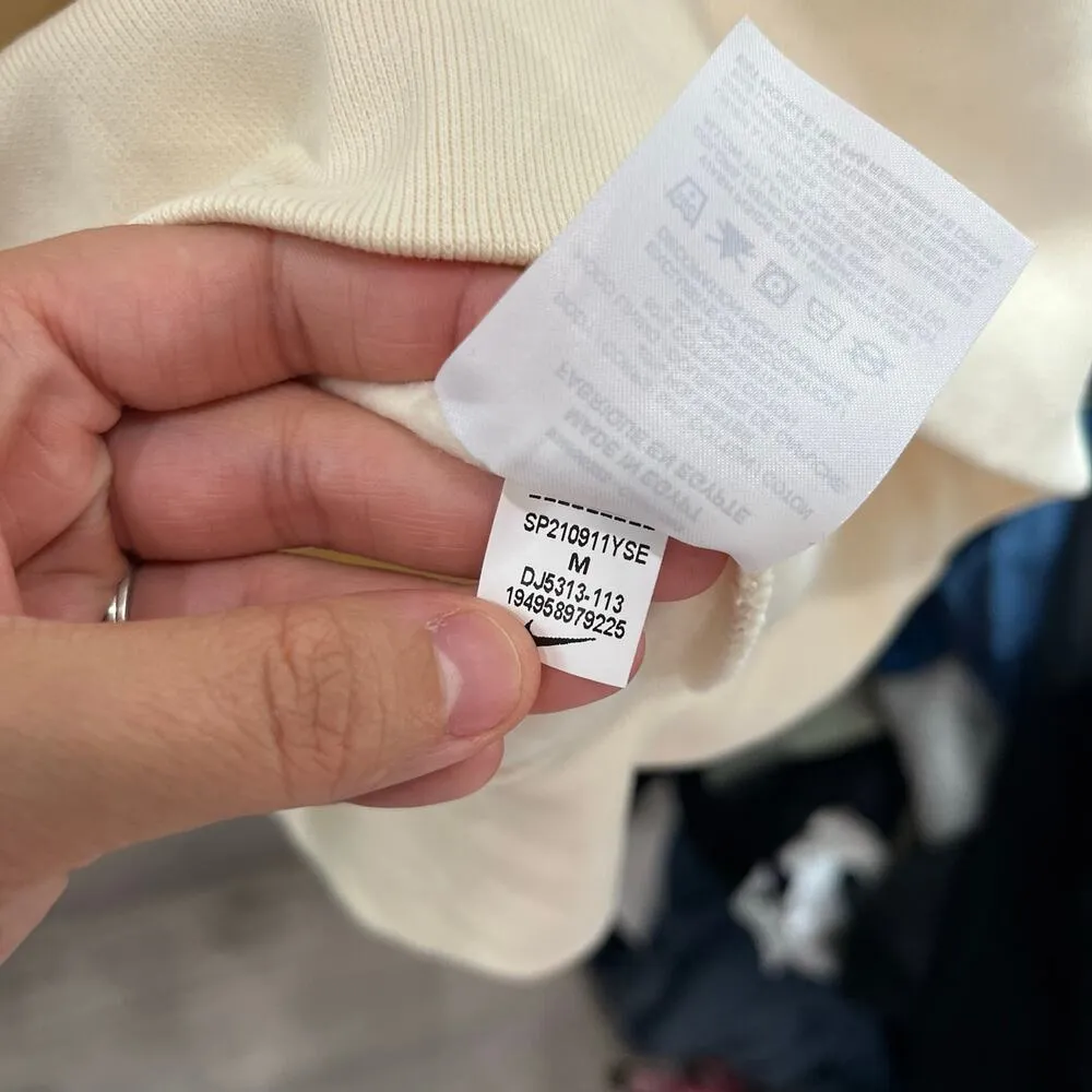 Nike Los Angeles Cream Air Traffic Hoodie Sweatshirt Women's Size Medium DJ5313 - Image 6