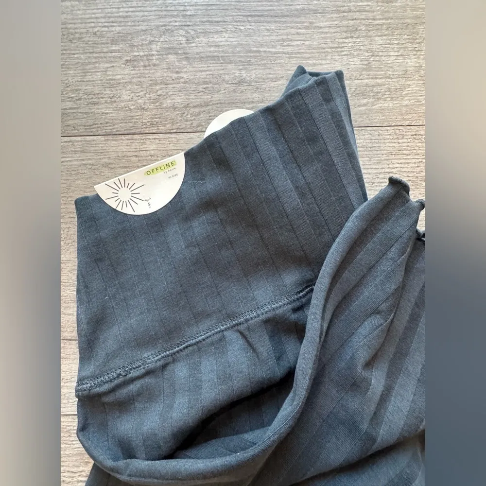 Aerie Black Ribbed Shorts - Image 9