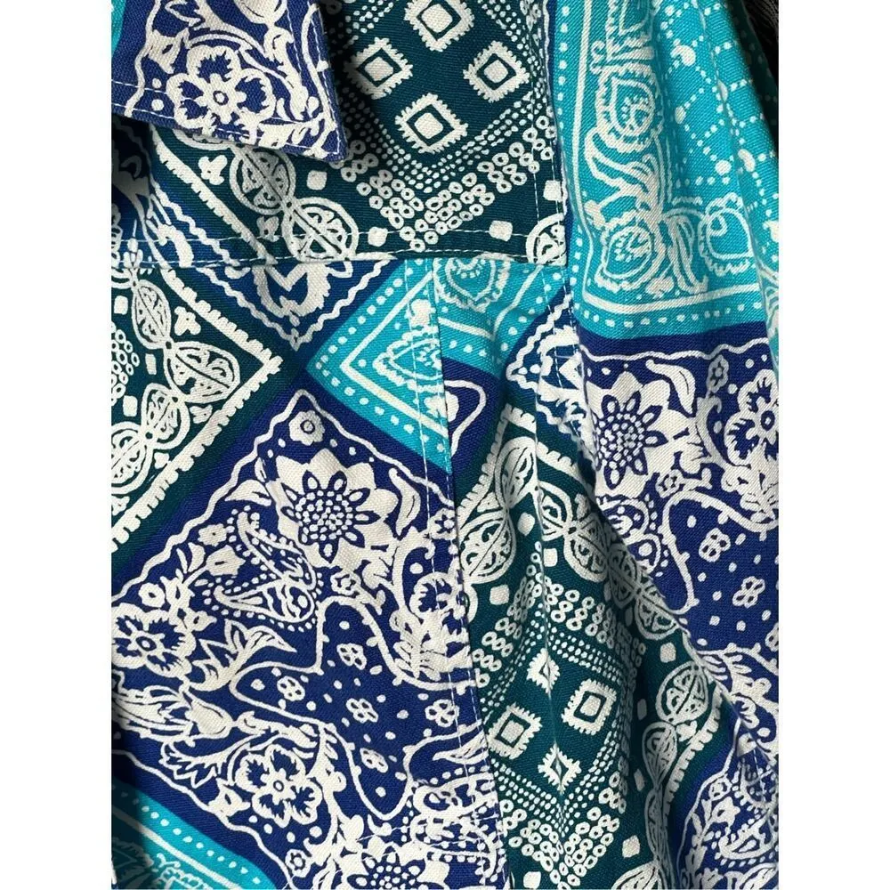 Coldwater Creek size Pl 100% cotton patchwork pockets jacket. - Image 6