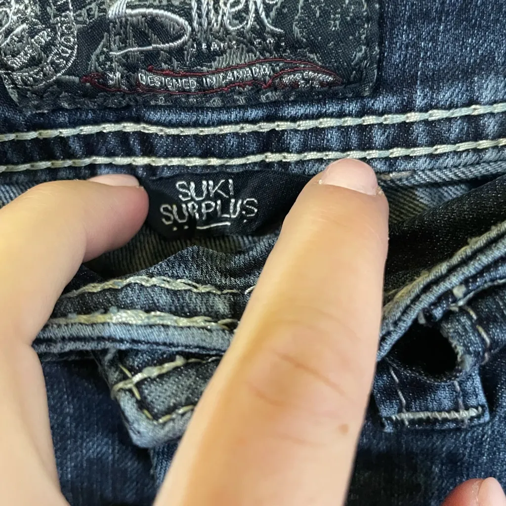 Silver Jeans Women's Straight Leg Blue Denim - Image 3