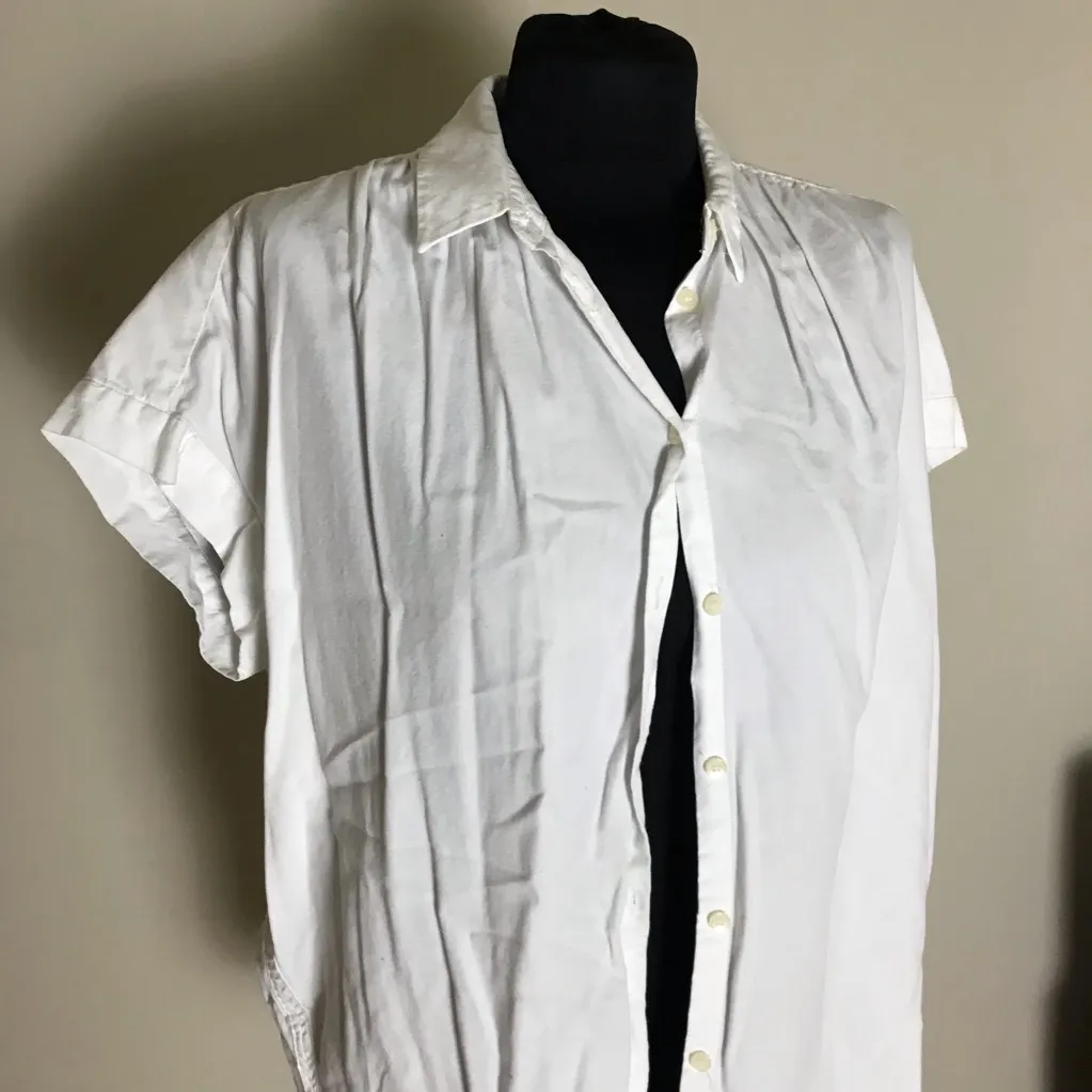 Madewell Classic White Shortsleeve Shirt - Image 2