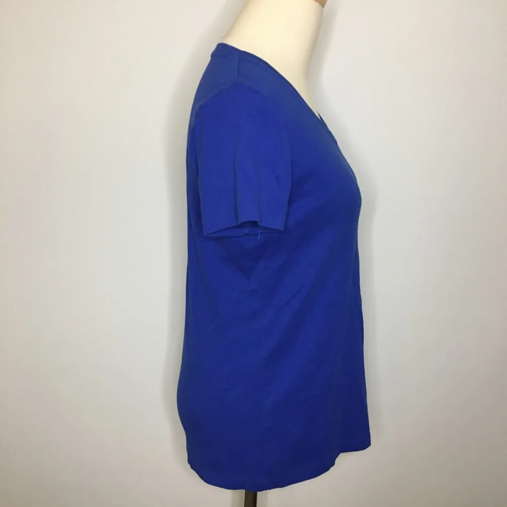 ST. JOHN’S BAY Royal Blue Short Sleeve Shirt Small - Image 3