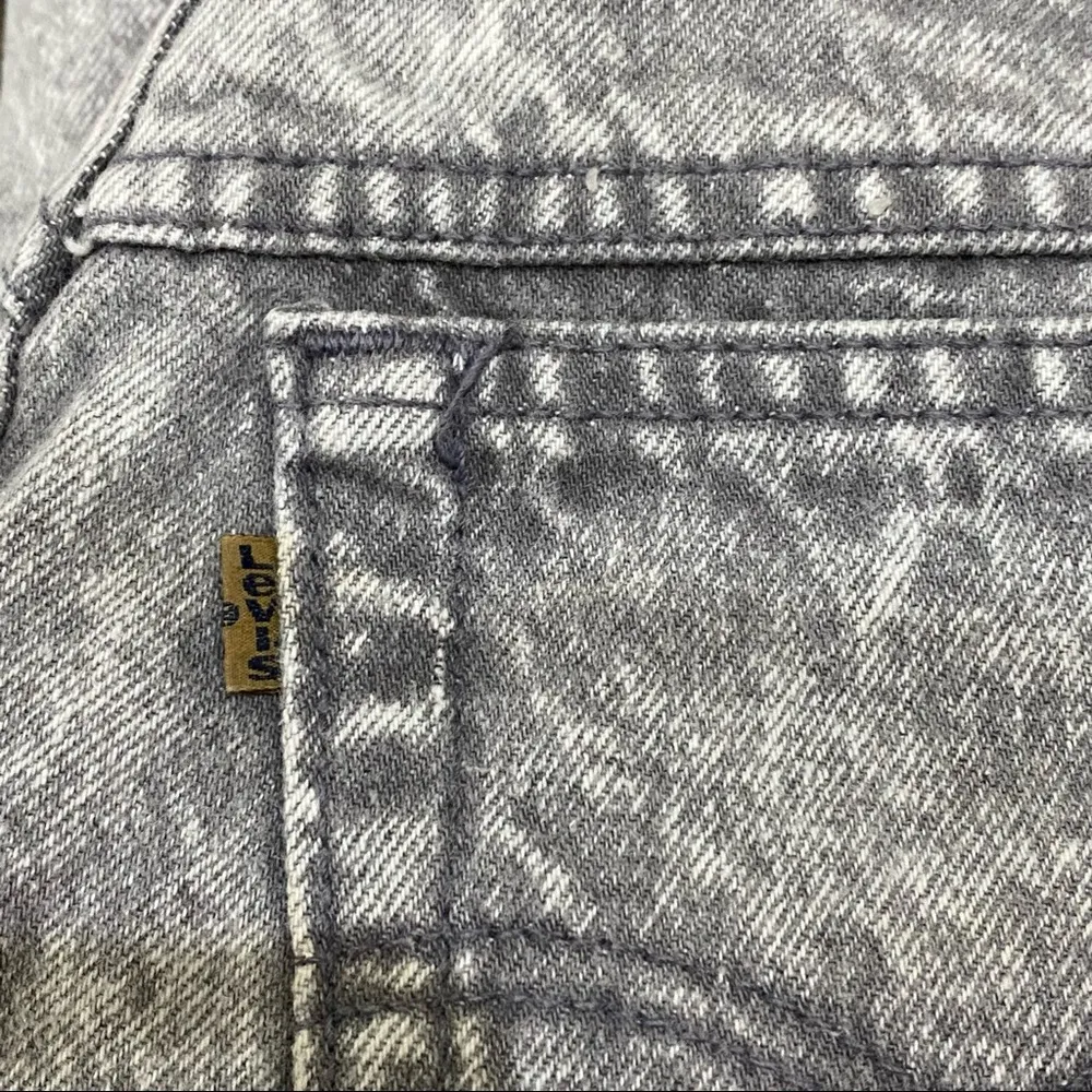 Rare Vintage Levi’s Black Acid Washed High Waist Denim Pencil Skirt Size 9 - Image 7