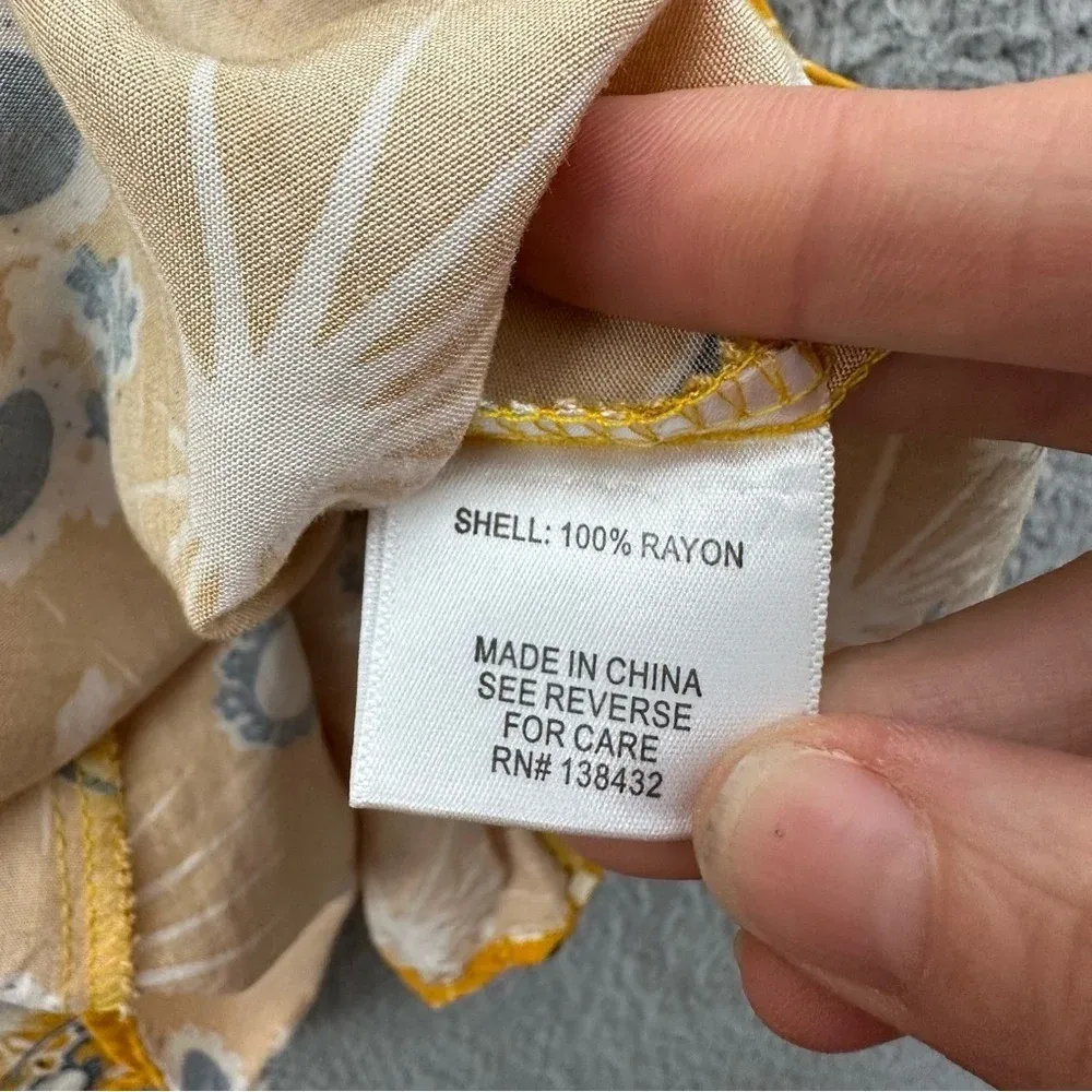 Modcloth On Cloud Nineties Shift Dress Floral Yellow Women's Small‎ - Image 6