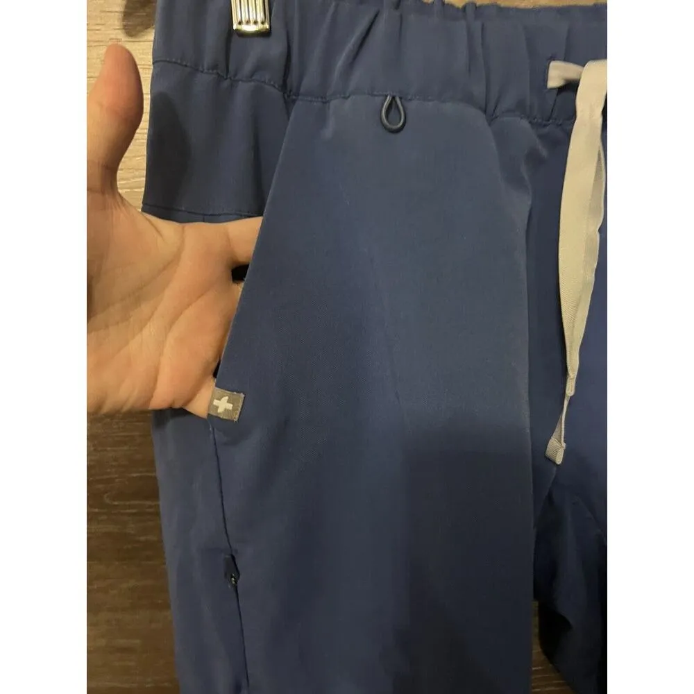 FIGS Women Technical Collection Scrub Blue Pants Size Small Pockets Medical - Image 2