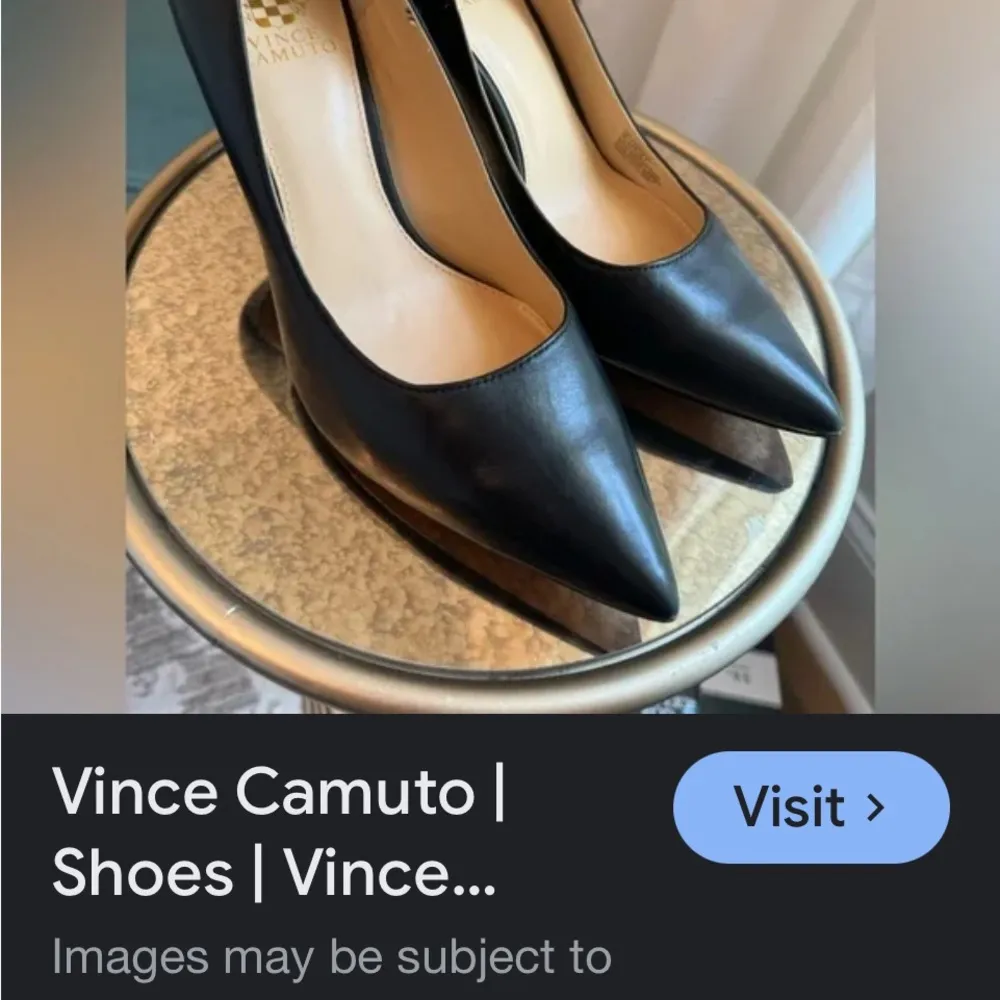 Heels Classic Black Stiletto Heels with Pointed Toe Vince Camuto-81/2 - Image 10