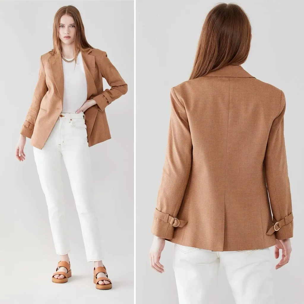 Veronica Beard Amadi Classic Dickey Blazer in Chai Size 2 - Image 4