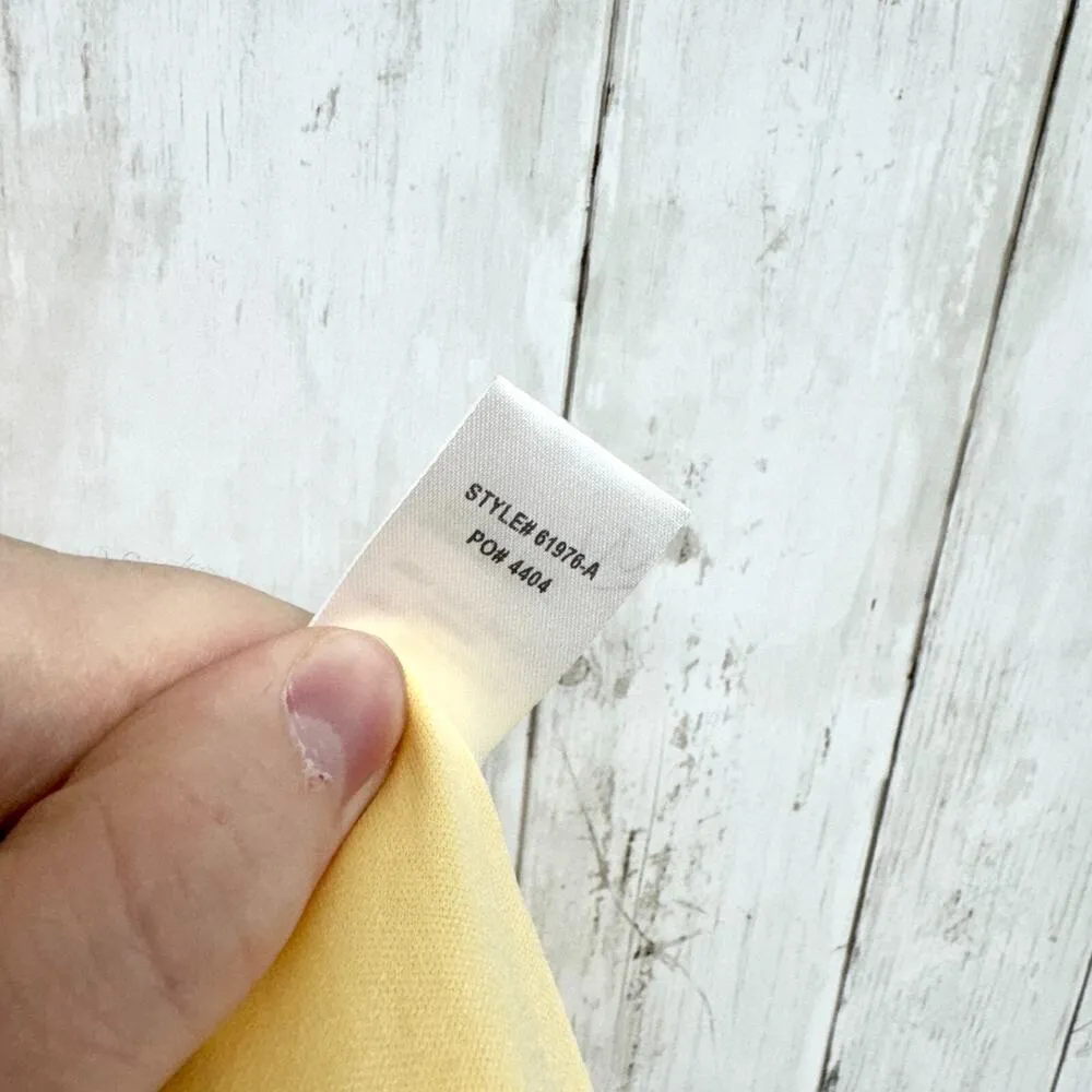 Lulus Dress Women Medium Love Poem Canary Yellow Lace Overlay Sleeveless Mini - Image 5