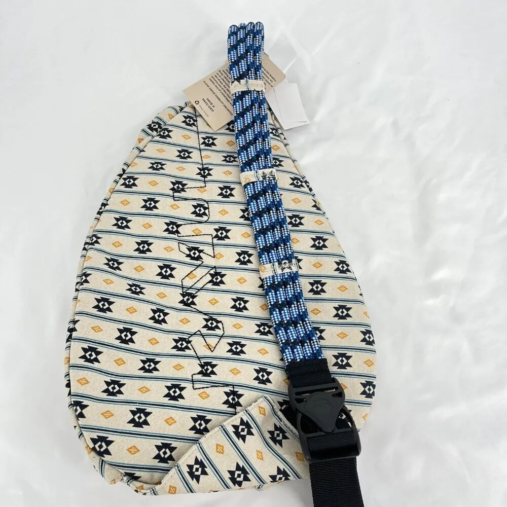 KAVU Rope Bag Tranquil Motif O/S 100% Cotton - Image 3