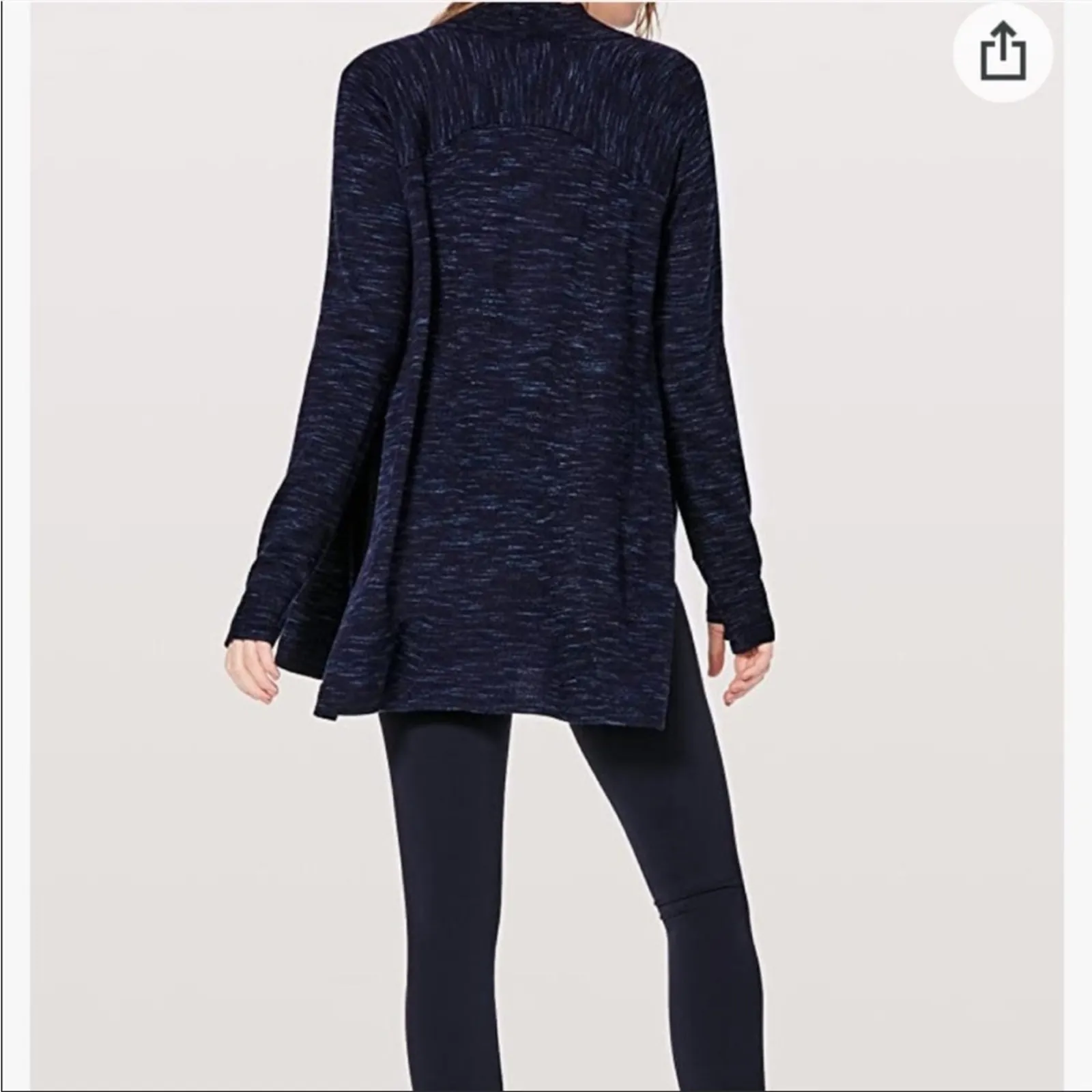Lululemon blissful zen merino wool sweater in Midnight Navy Magnetic Blue - Image 9