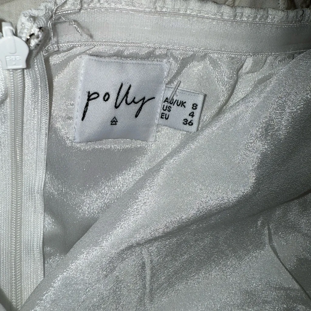 Princess Polly White Strapless Romper - Image 3