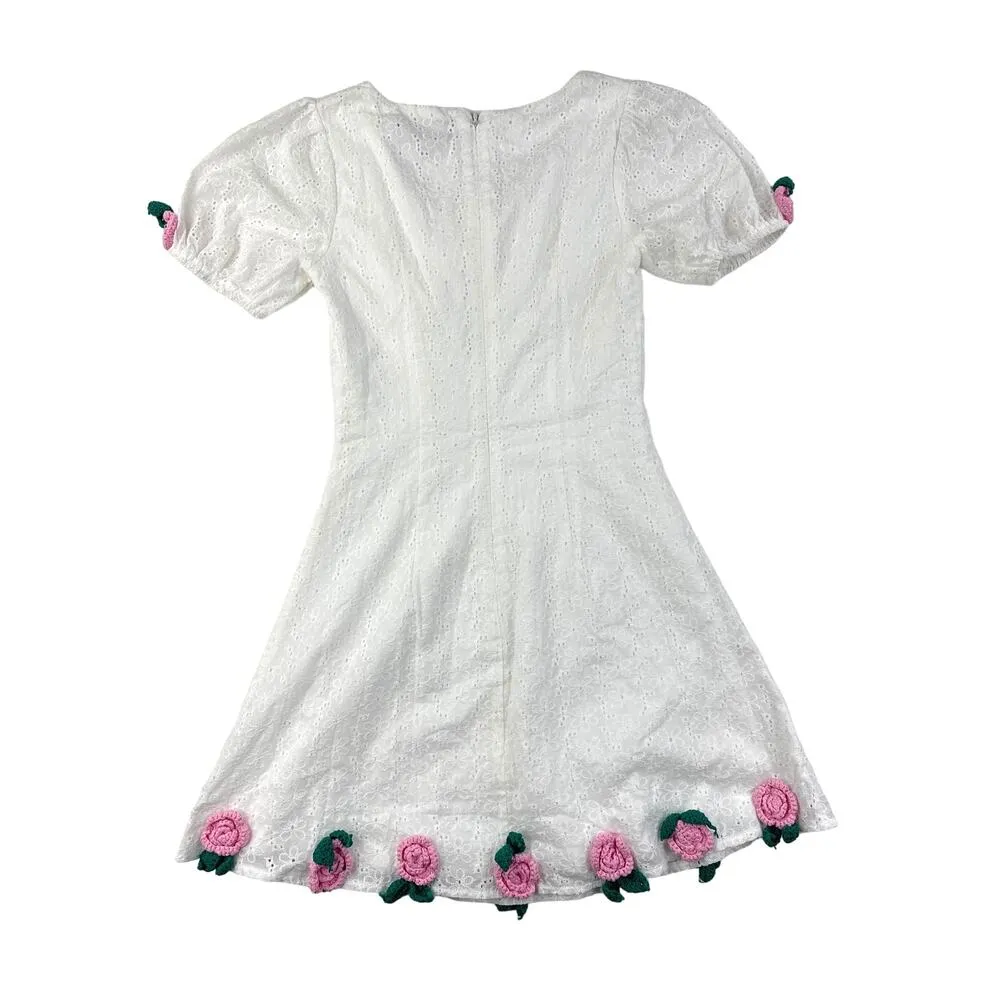 Delia's - La Vie En Rose Babydoll Dress in White - Image 3