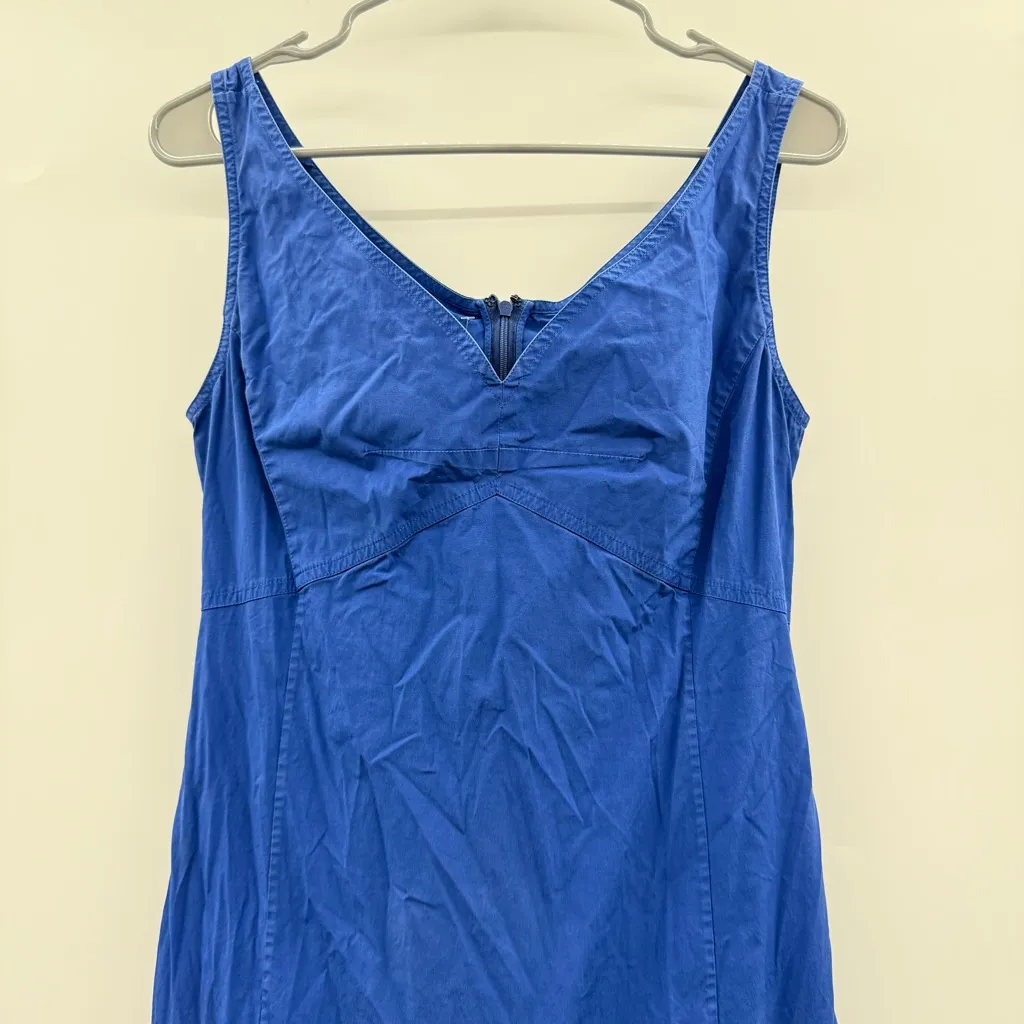 CALLAS Kinley Poplin Midi Dress Women’s Size 8 Sweetheart Neck‎ Sleeveless Blue - Image 4