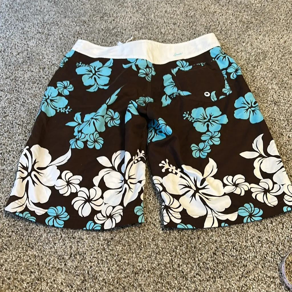 Vintage Women’s Speedo Board Shorts w/coordinating Reversible Halter, EUC - Image 4