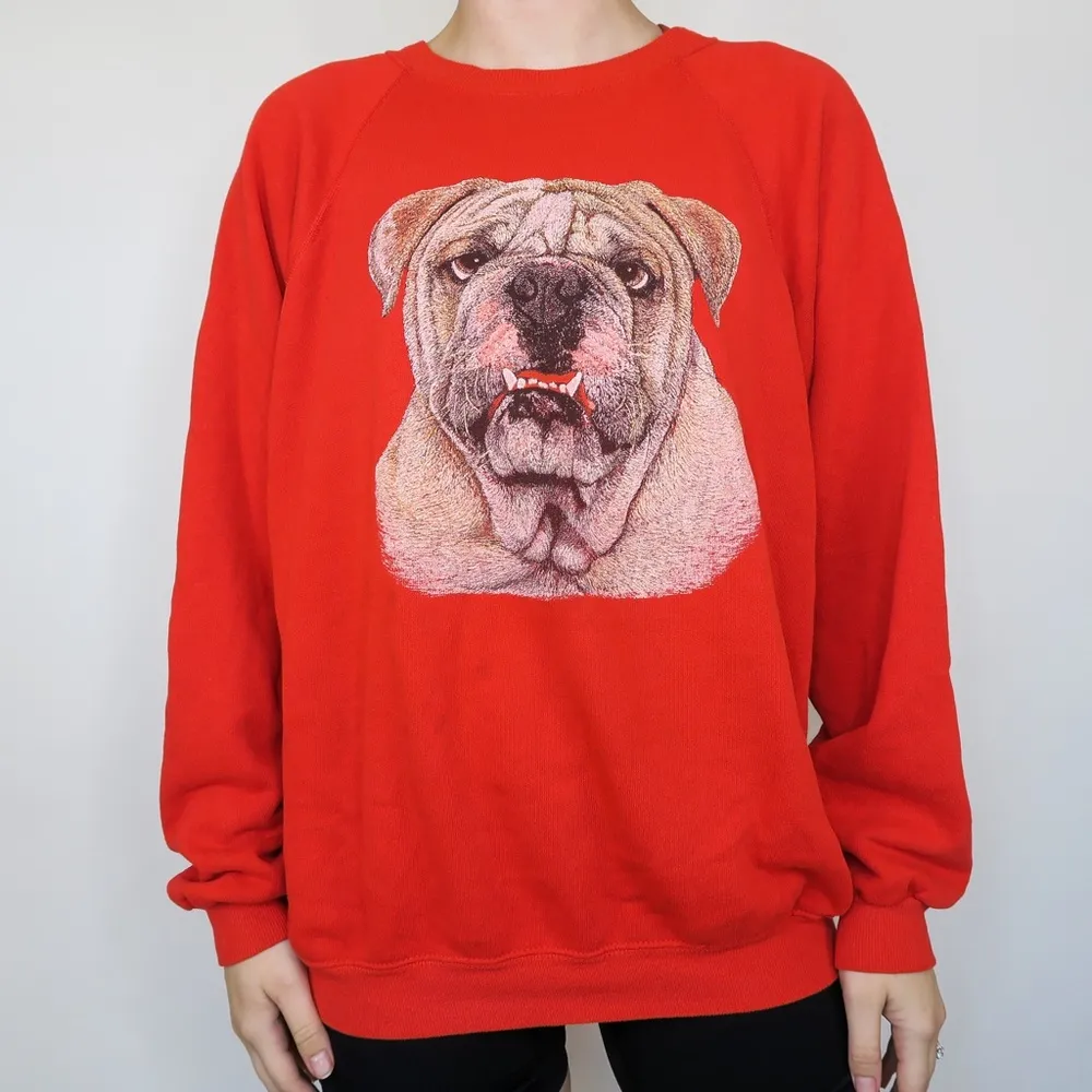 Vintage 80s Bulldog Dog Animal Sweatshirt - Image 10