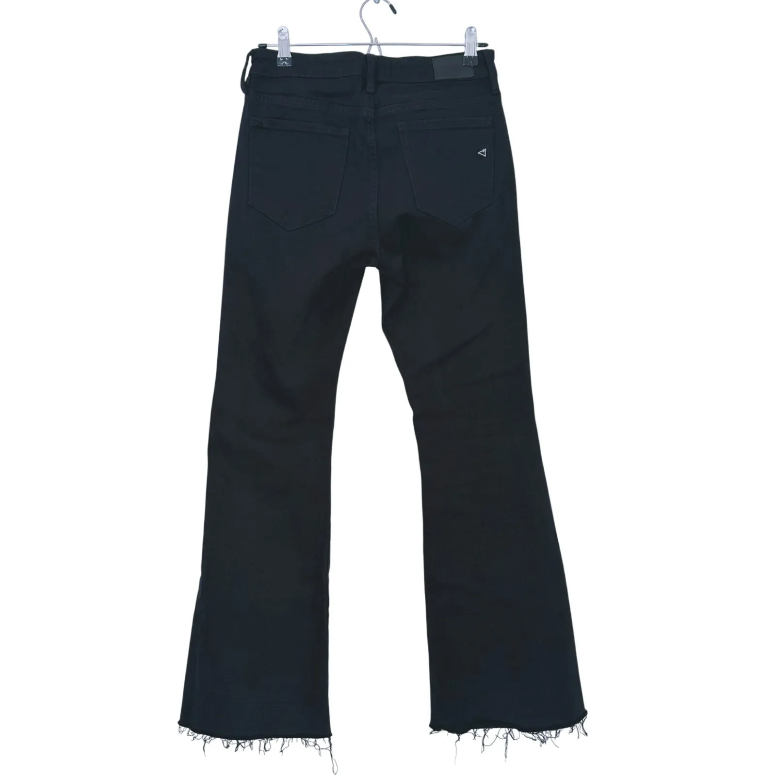 Hidden Skater High Rise Cropped Flare Jeans 27 Black Minimalist Punk Edgy Grunge - Image 3