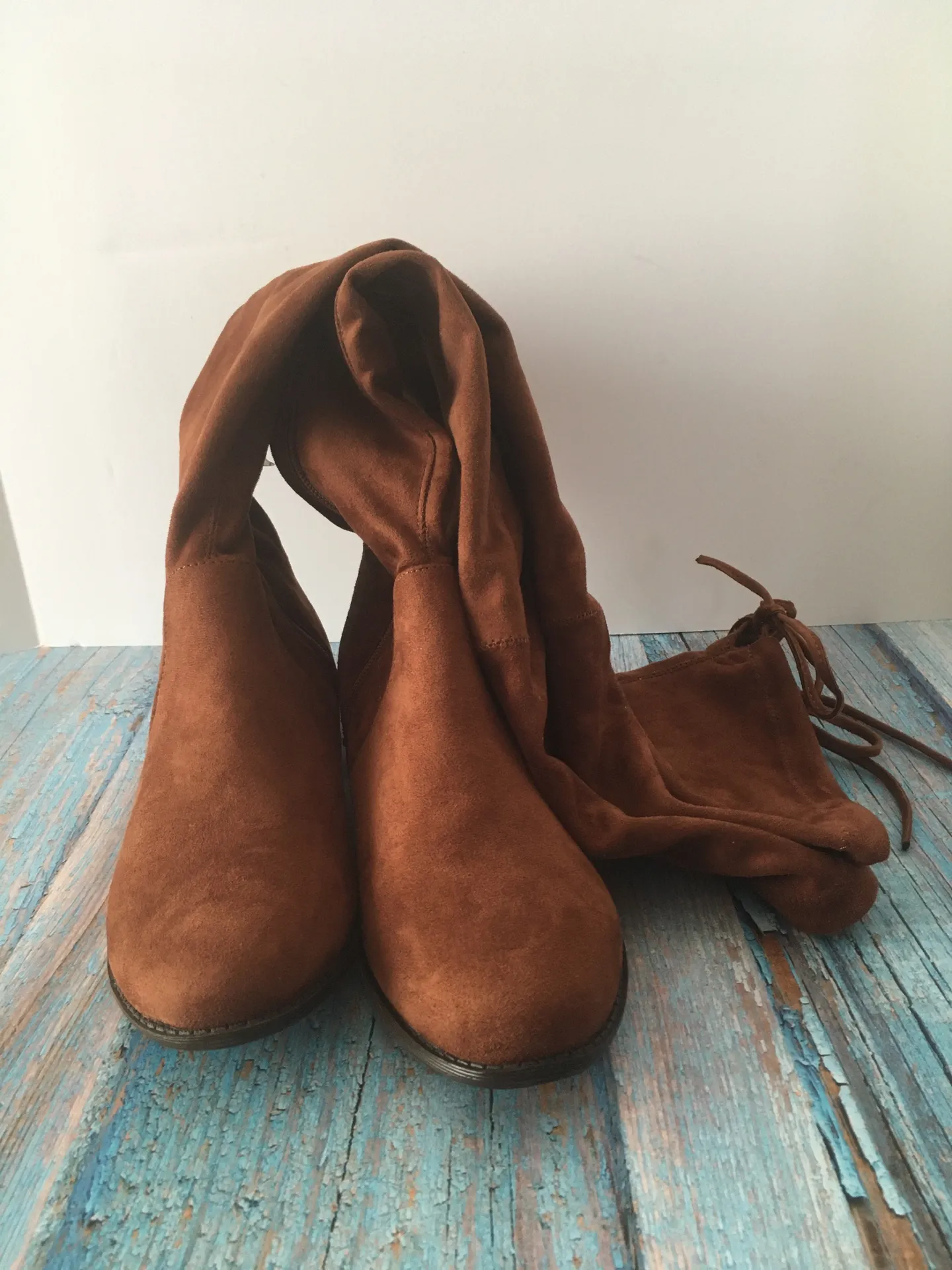 Knee High Boots, Size 8 1/2 Brown - Image 4