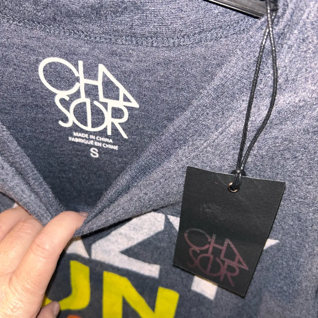 Chaser Gray Long Sleeve 'Lazy Sunday' Shirt NWT - Image 2