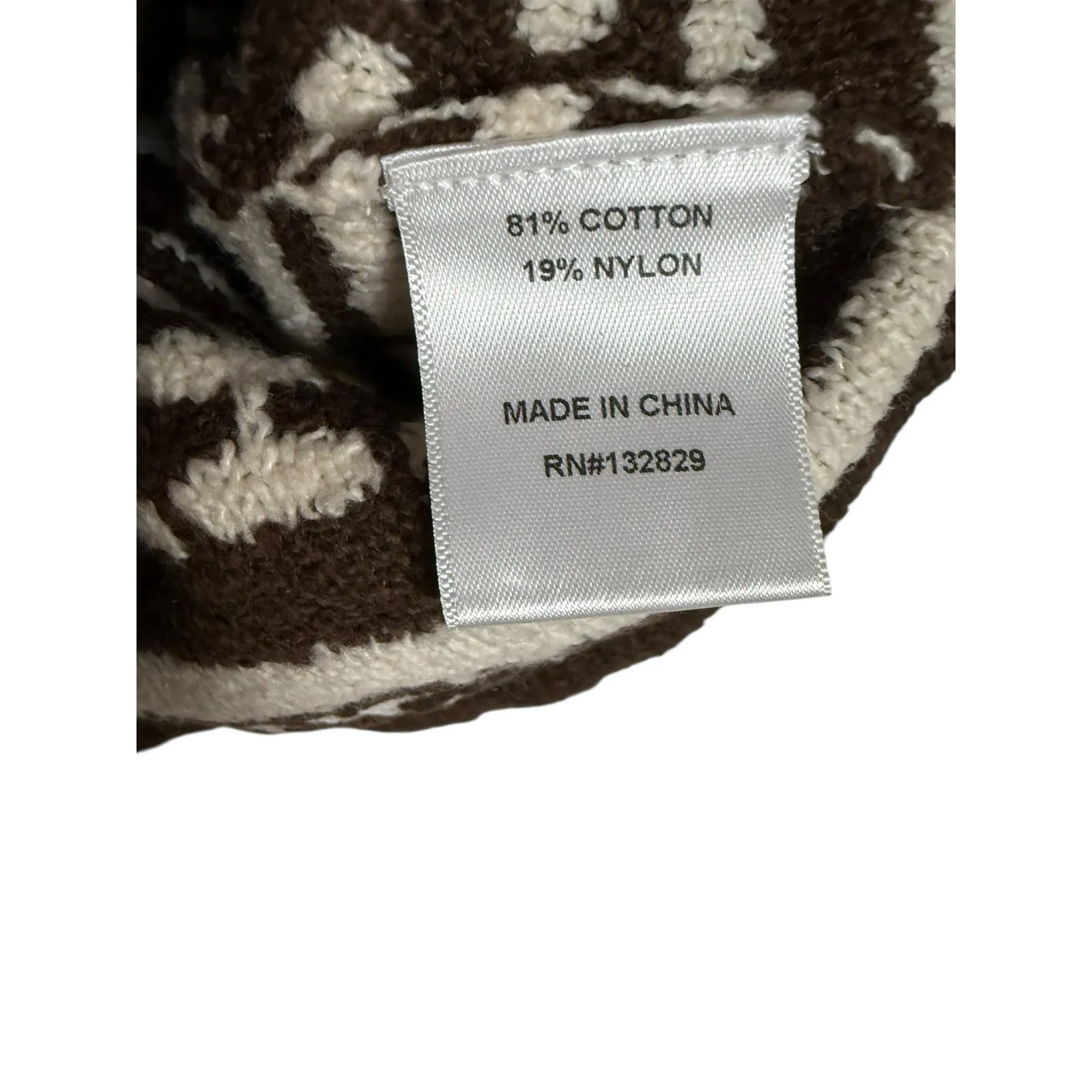 Tularosa Kaely Brown Ivory Knit Square Neck Crop Top Maxi Skirt Set S - Image 7