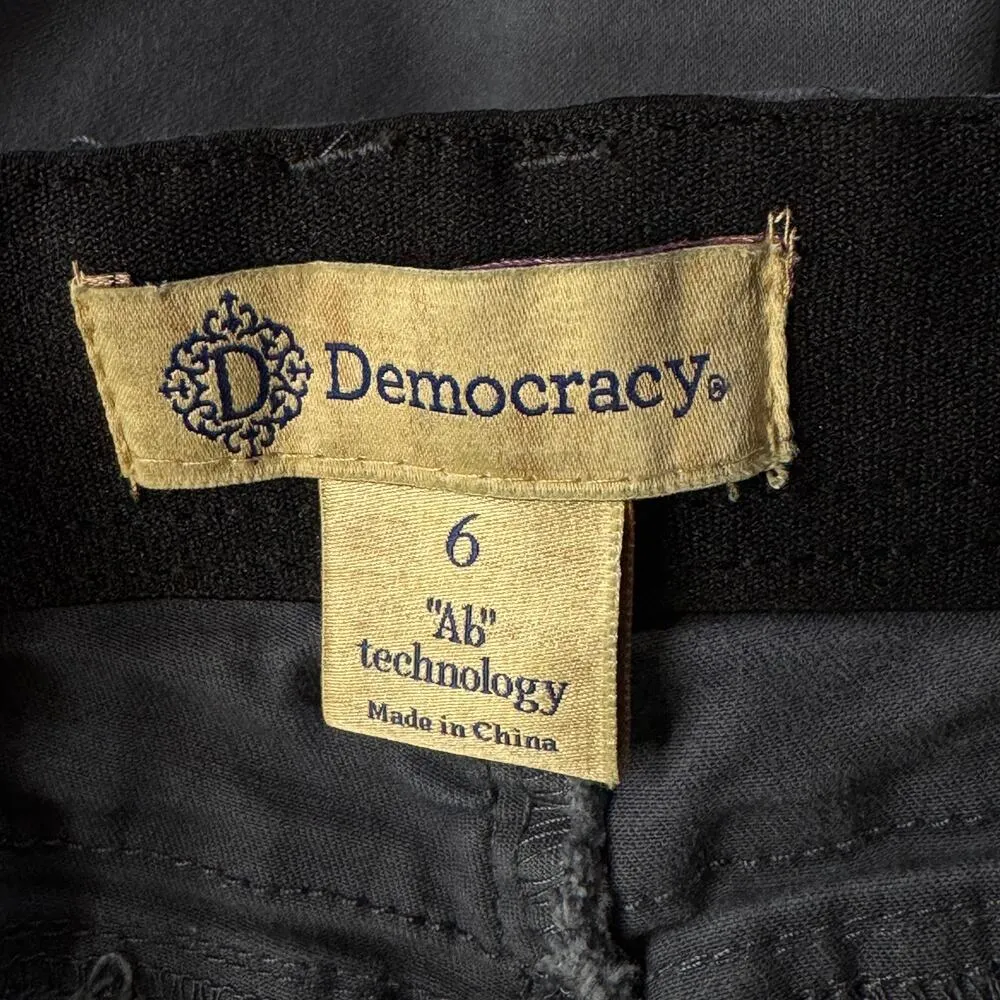 Democracy SZ 6 “Ab”technology Skinny Ankle Jeans Stretch Mid-Rise Zip-Fly Gray - Image 6