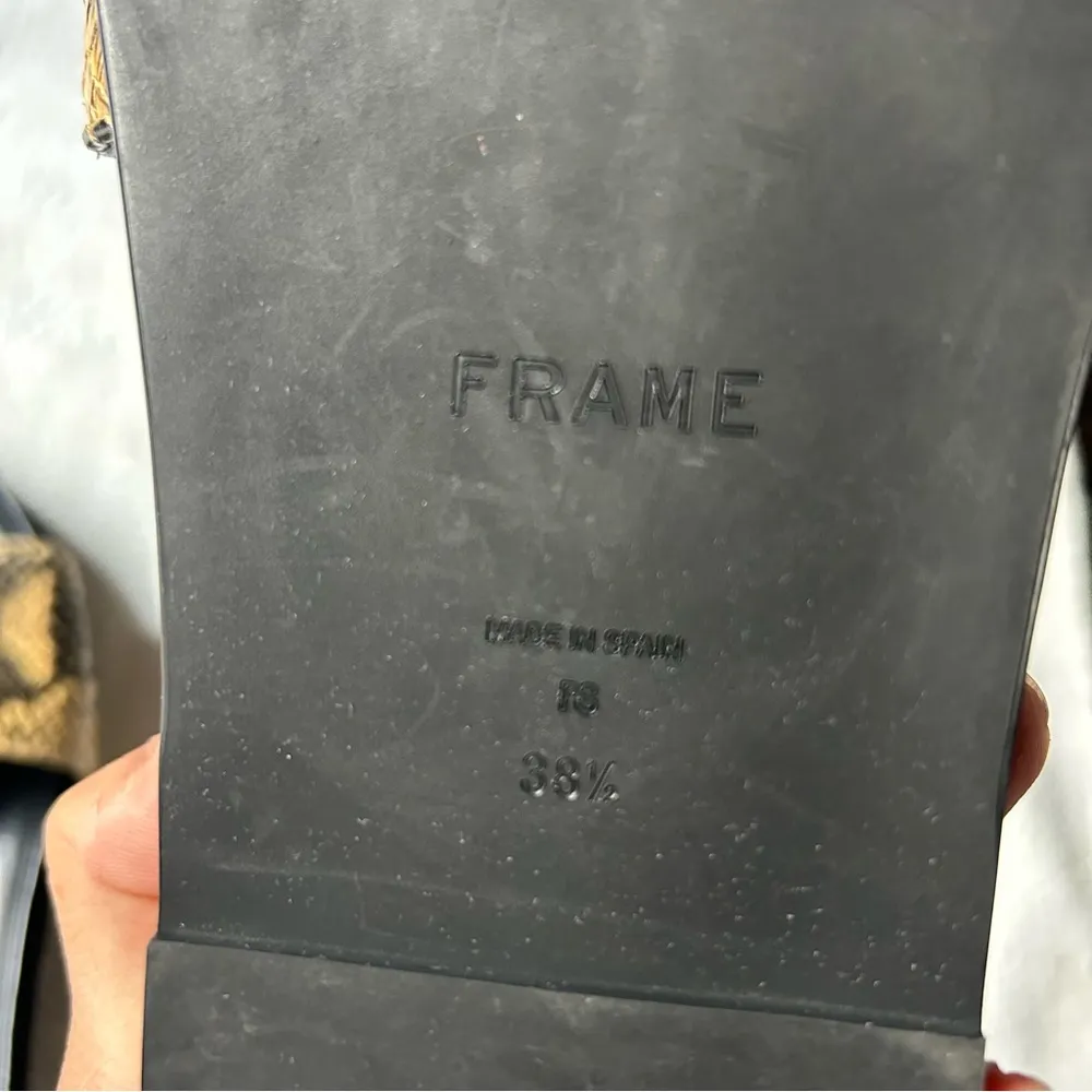 frame denim Frame Le Osborne LeatherSnake Sandals - Image 5