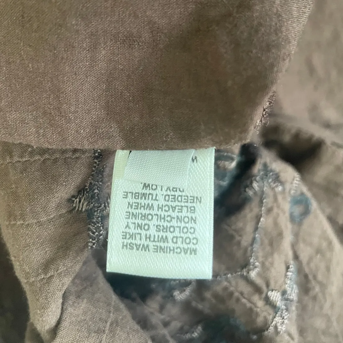 Cato Women Top‎ 18/20 Brown Embroidered Button Up Boho Cowgirl Western Casual - Image 11