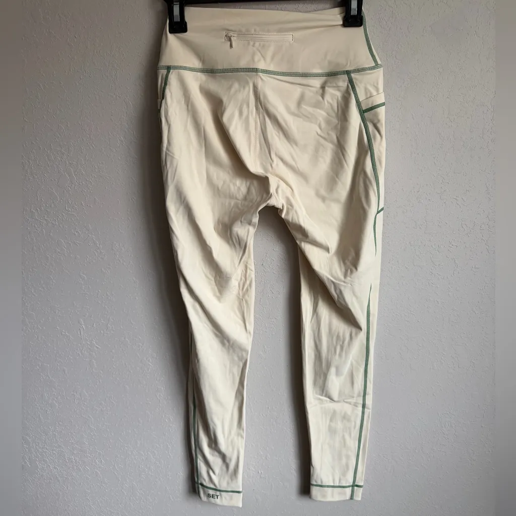 SET Active Sculptflex Sportsbody Legging LE Spritz Cream Green Womens M Athletic - Image 5