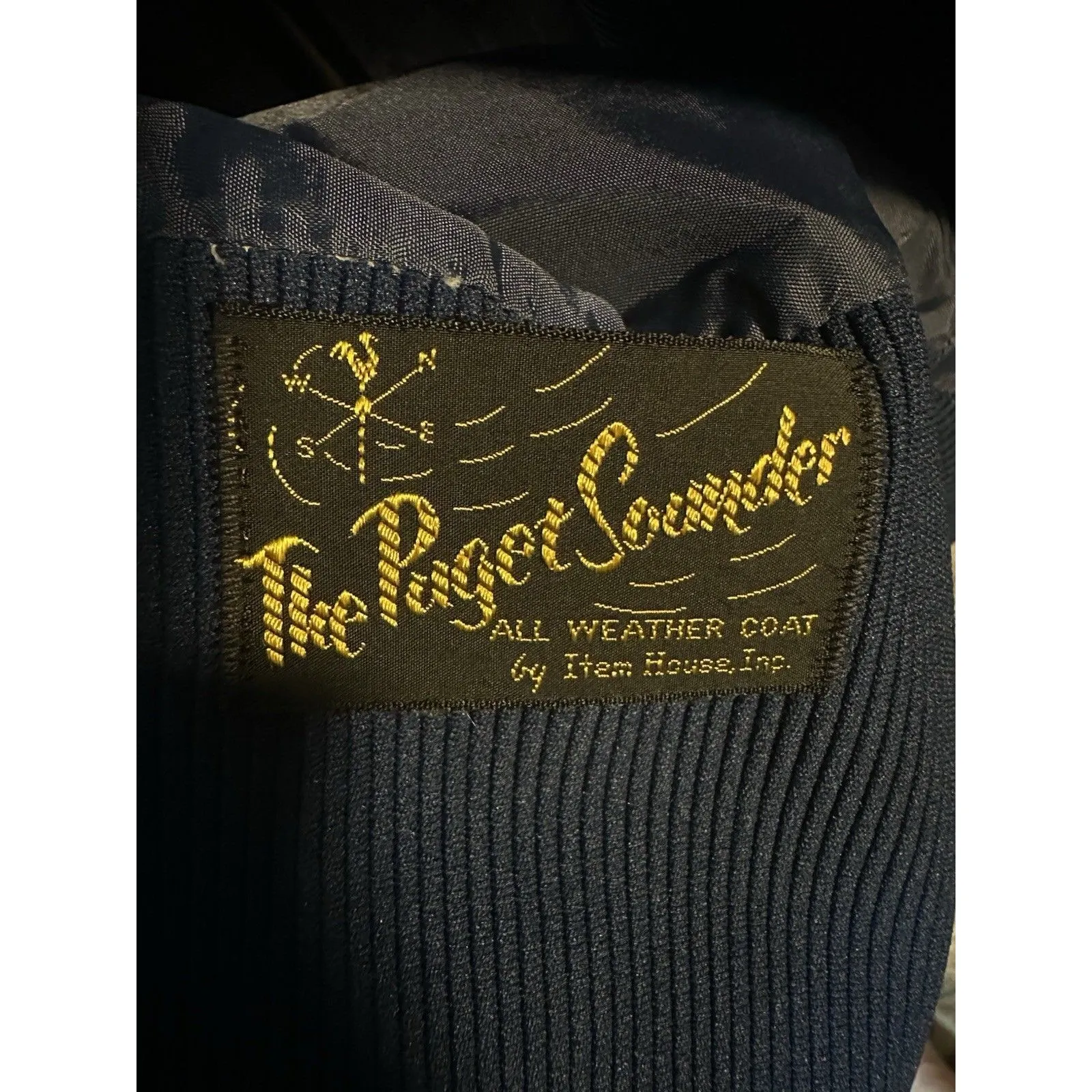 Vintage The Pageant Coat Navy Belted Double Breasted Swing Coat 1960s Size S Blue - Image 11