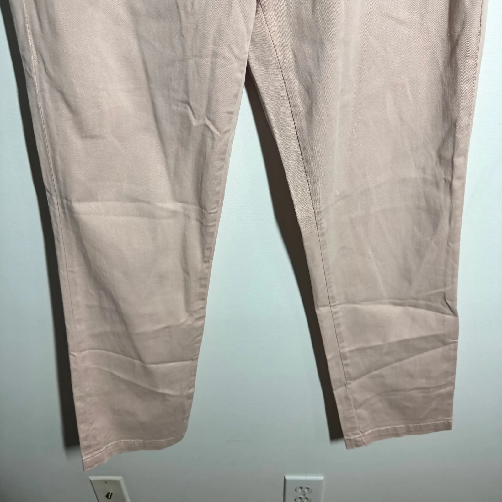 Pilcro Hyphen Chino Pant Women 29 Pink Blush Straight Preppy Minimal Modest - Image 4