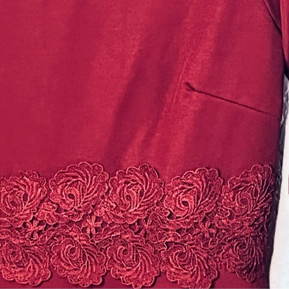 Clearlove Valentines Red Long Sleeve Elegant Cocktail Party Dress Size M NEW! Size M - Image 8