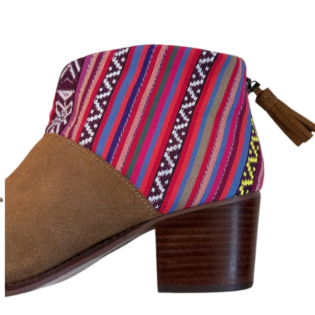 Like New Toms Leather Leila Ankle
Boots Size 9 - Image 2