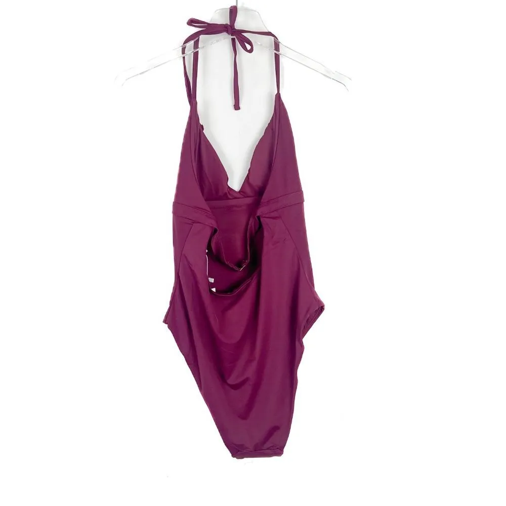 NWT Andie Swim The Lagos One Piece Swimsuit Flat Plum Size Large L NEW - Image 6