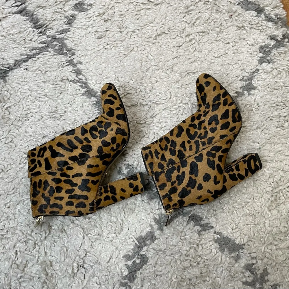 Raye  Ivy Pony Hair Booties Leopard - Image 96