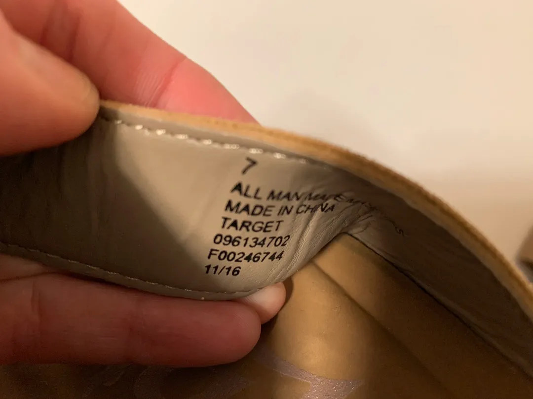 Tan Suede Sandals Size 7 - Image 4