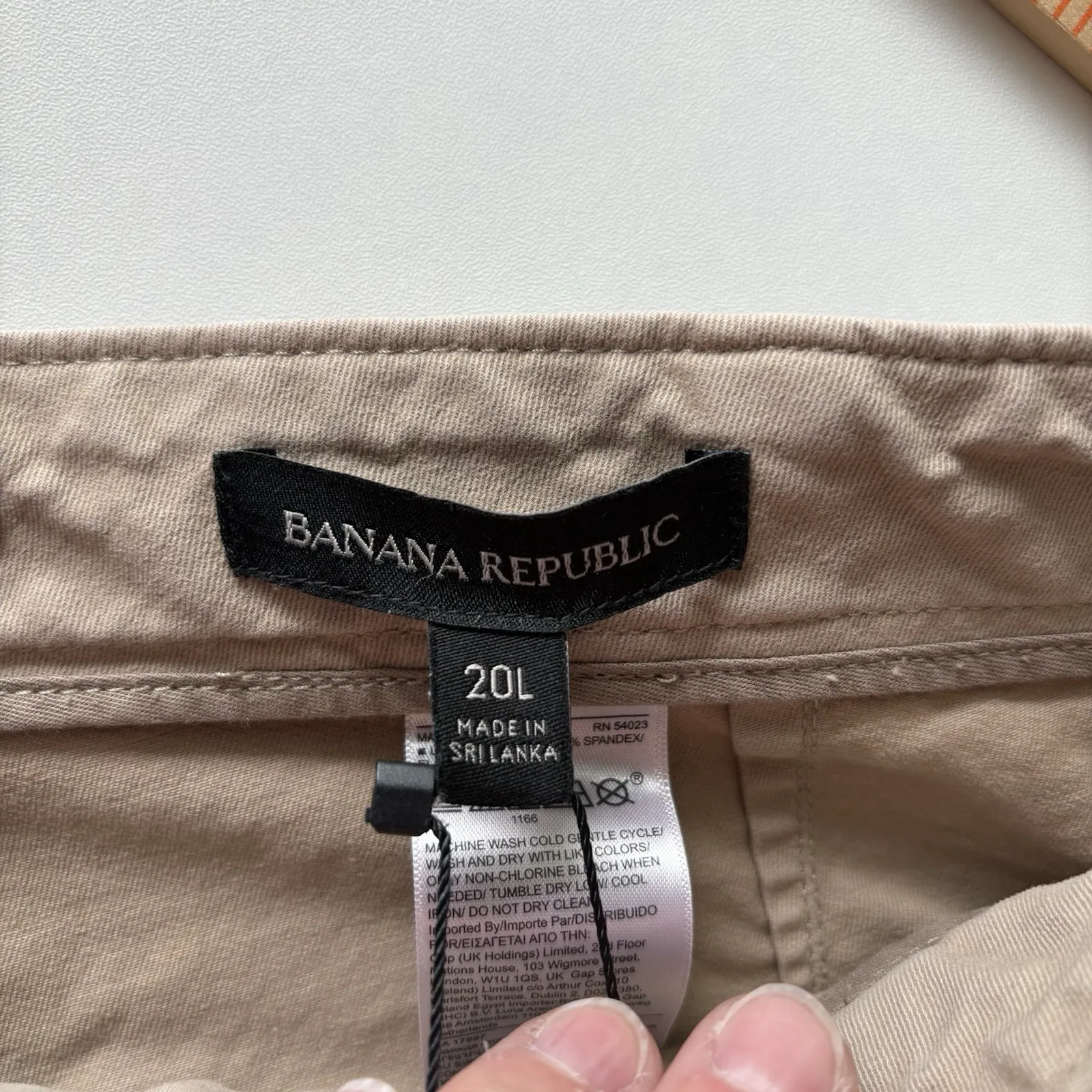BANANA REPUBLIC  Slim Utility Pant 20L Beige‎ #746641 NWT - Image 5