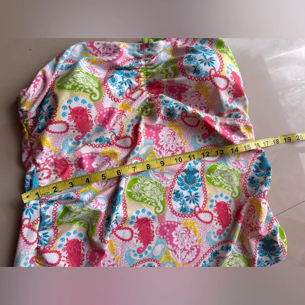 Merona floral Colorful  Swim Padded Halter Back Tankini Top Size XL One Piece - Image 7