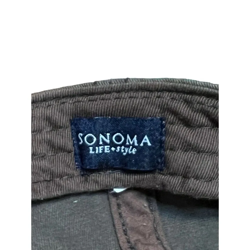 Sonoma Life + Style Ball Hat Cap Snapack Brown Floral Flowers - Image 6